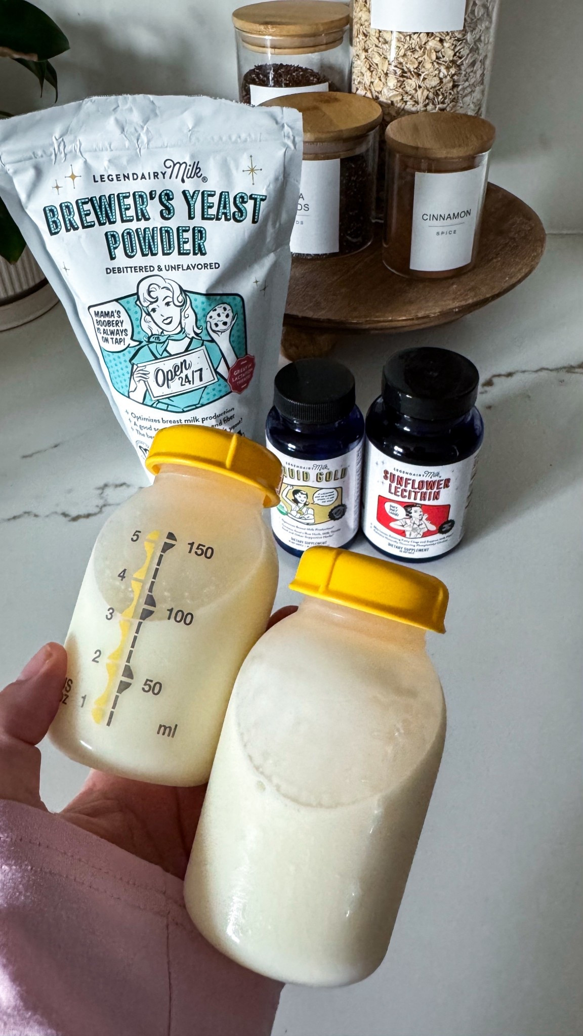 We’re back in the game, mamas! 💪✨
I’ve been struggling with my milk supply these past few weeks — it’s been so discouraging. But I finally found a combo that actually works! 🙌

Every morning I add 1 tbsp of brewer’s yeast to my smoothie, and take 1 Liquid Gold + 1 sunflower lecithin a day. That’s literally it — and my supply went from less than 1 oz per pump to a full 5 oz each session! 🍼💦

If you’ve been feeling stuck, don’t give up — sometimes it’s just about finding what your body needs. 💕

#momlifeinspo #breastfeedingmotivation #pumpingroutine #lactationsupporttips #breastfeedingadvice #breastfeedinghacks #momcontentcreator #motherhoodunplugged #honestmotherhood

#LTKBump #LTKBaby