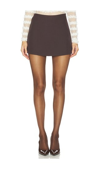 Maude Club Walker Skort in Brown. - size M | Revolve Clothing (Global)
