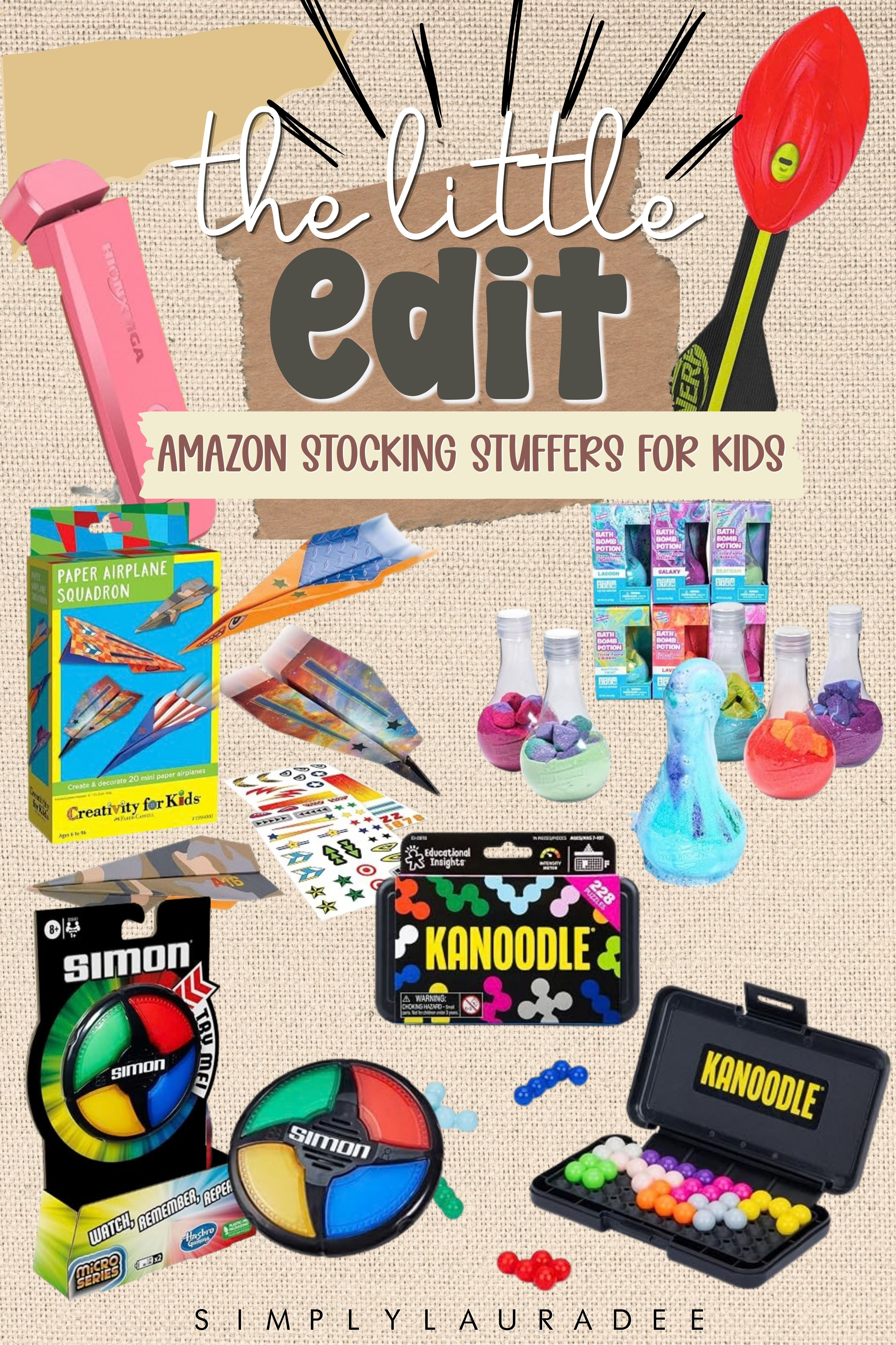 Stocking stuffers my kids actually play with! These Amazon picks, from paper airplanes to brain puzzles, are small, fun, and easy on the budget. #stockingstuffers #giftsforkids #amazonfinds 

 #LTKSeasonal #LTKHome #LTKKids