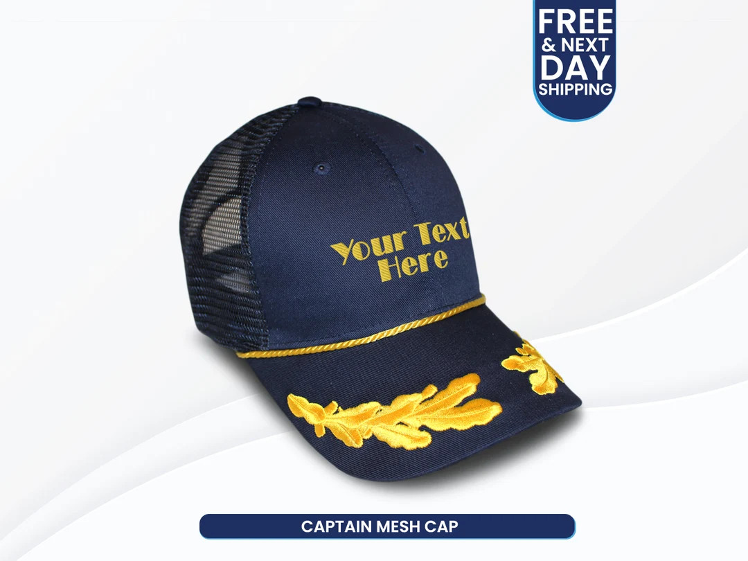 Custom Captain Hat Captain Basebal Hat Embroider Boat Captain Trucker Hat Tequila Captain Hat Cap... | Etsy (US)