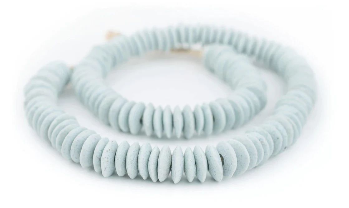 Light Aqua Ashanti Beads | Megan Molten