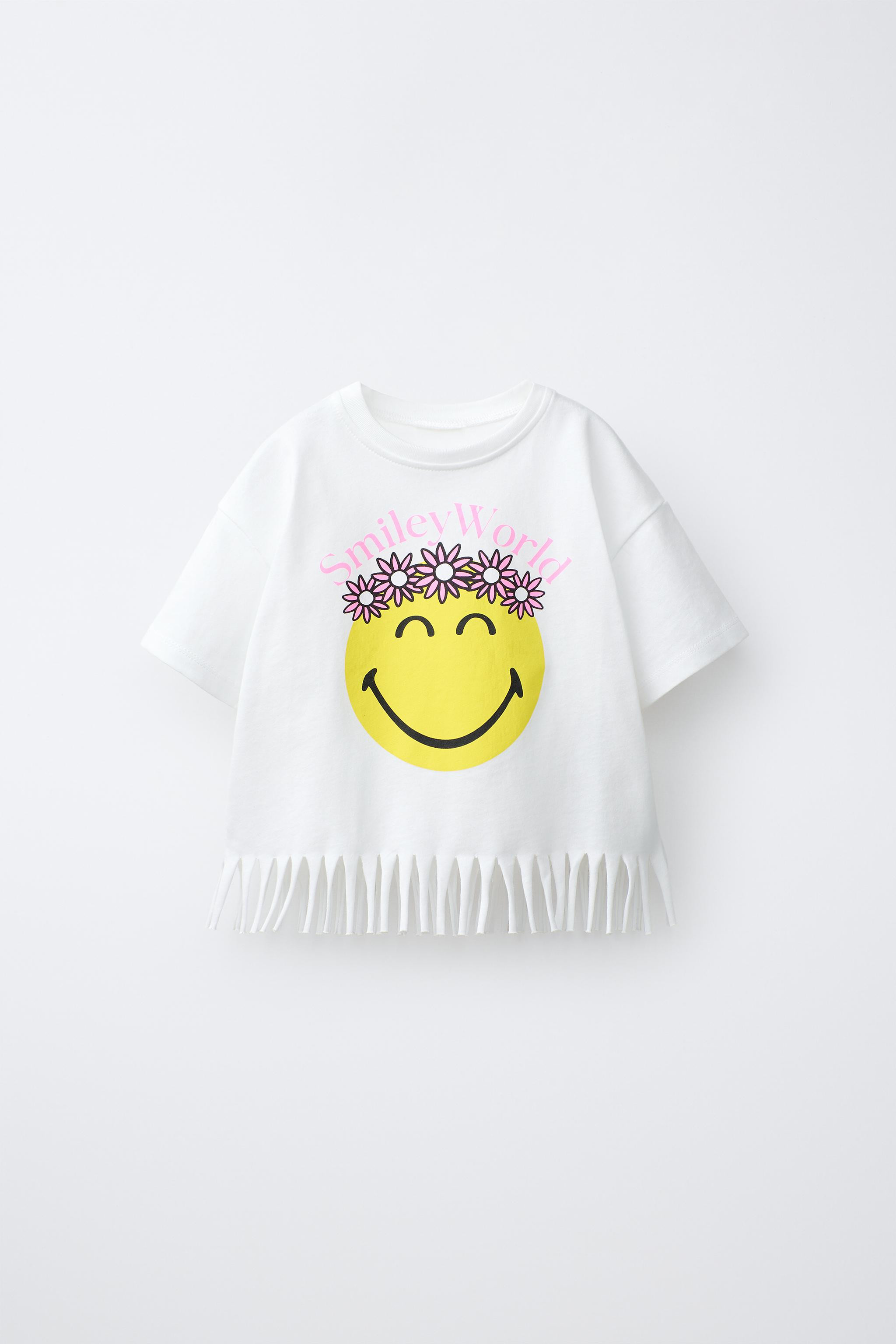 SMILEYWORLD ® FRINGE T-SHIRT | Zara US