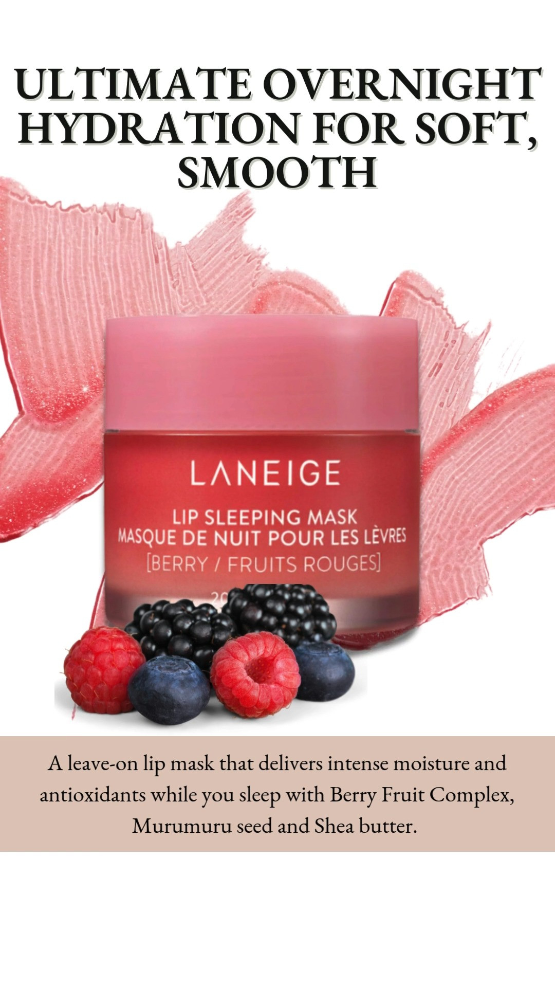 I’m all about that overnight hydration! 🌙💧 This leave-on lip mask is packed with Berry Fruit Complex, Murumuru seed, and Shea butter for intense moisture and antioxidants while you sleep. Wake up to soft, smooth lips ready to take on the day! 

 #LTKGiftGuide #LTKHoliday #LTKBeauty