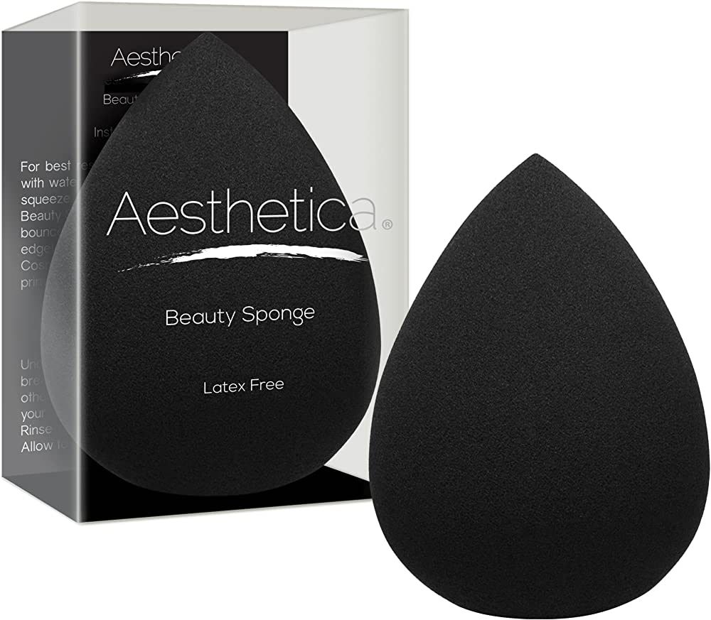 Aesthetica Cosmetics Beauty Sponge Blender - Latex Free and Vegan Makeup Sponge Blender - For Pow... | Amazon (US)