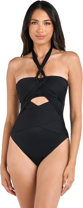 La Blanca Womens Island Goddess Halter One Piece Swimsuit | Amazon (US)