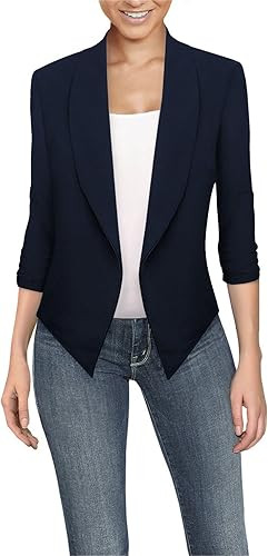HyBrid & Company Womens Casual Work Office High Low Blazer Jacket | Amazon (CA)
