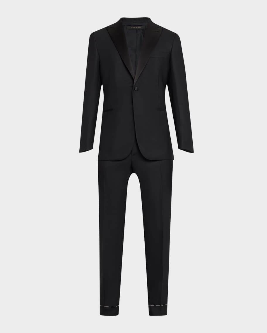 Ralph Lauren Purple Label Men's Tailored Wool Barathea Tuxedo | Neiman Marcus