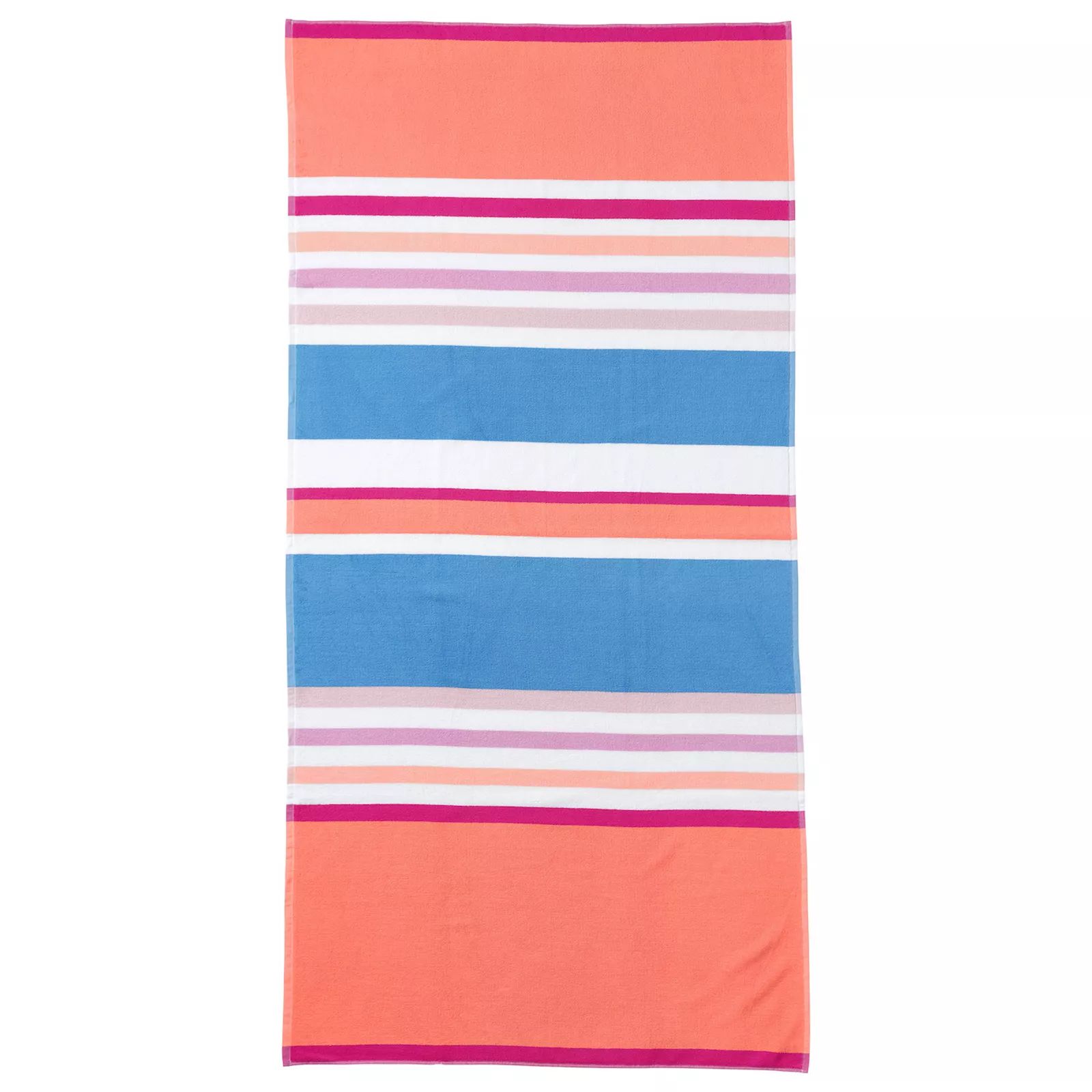 Lands' End Adult Stripe Beach Towel, Orange, 39X78 | Kohl's