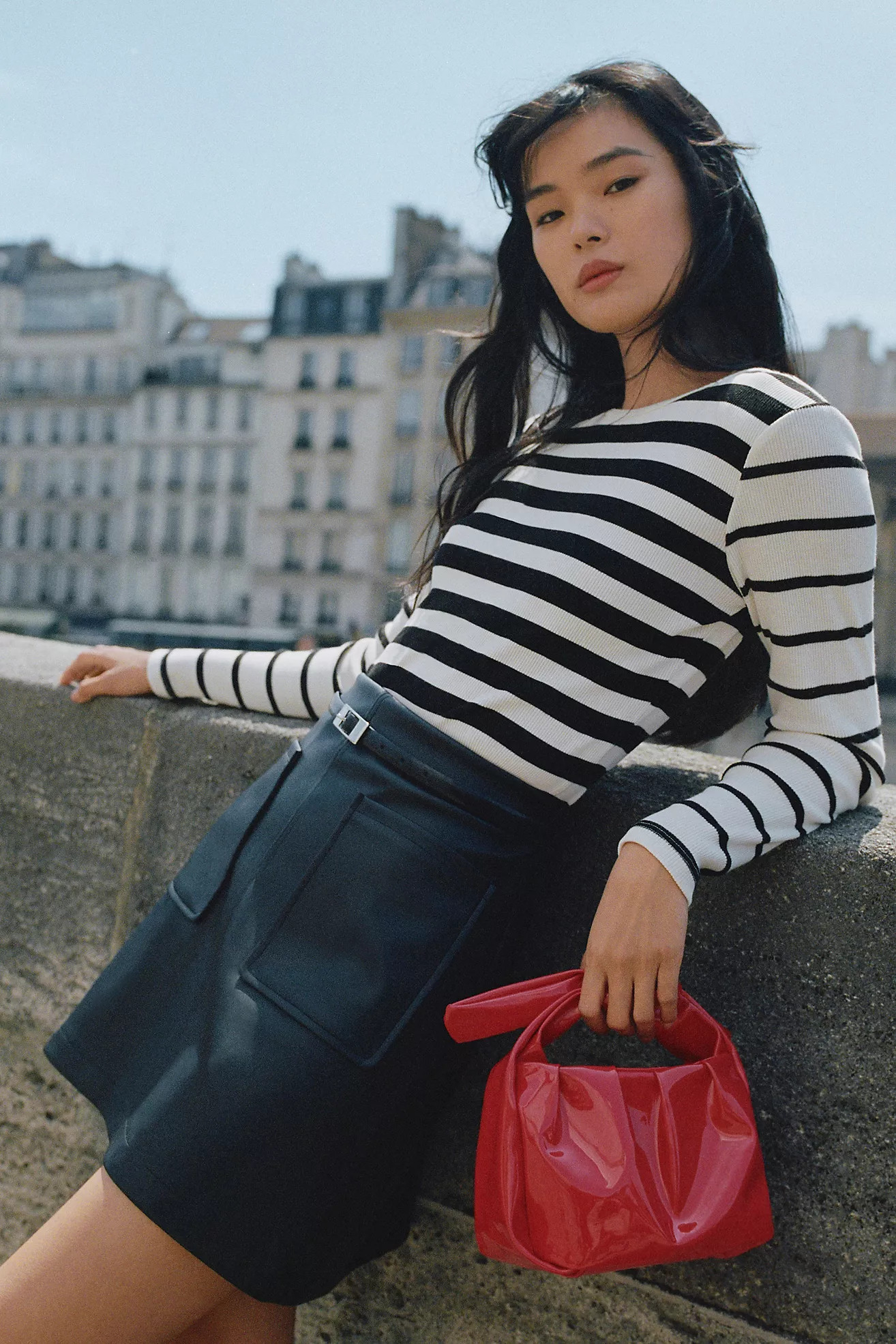 T.La Long-Sleeve Mixed Stripes Tee | Anthropologie (US)