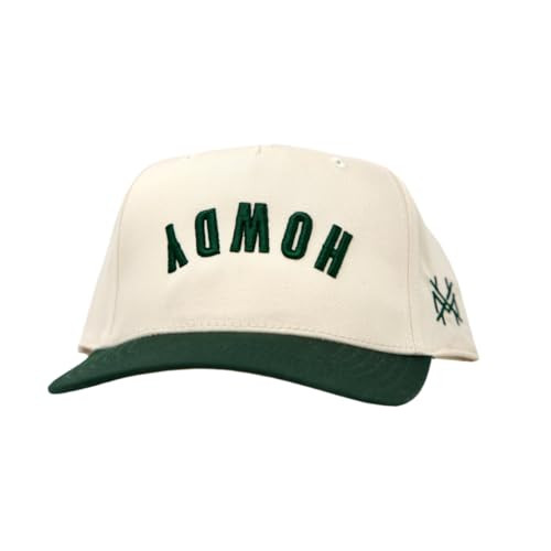 The Mad Hatter, Men & Women's Trucker Hat, Premium Embroidered Adjustable Snapback for Everyday Wear, Howdy - Green/Natural Otto | Amazon (US)