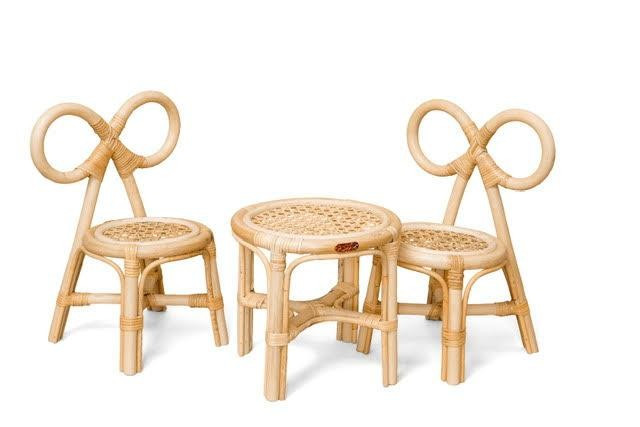 Poppie Mini Bow Chair- Set of two chairs | Bohemian Mama