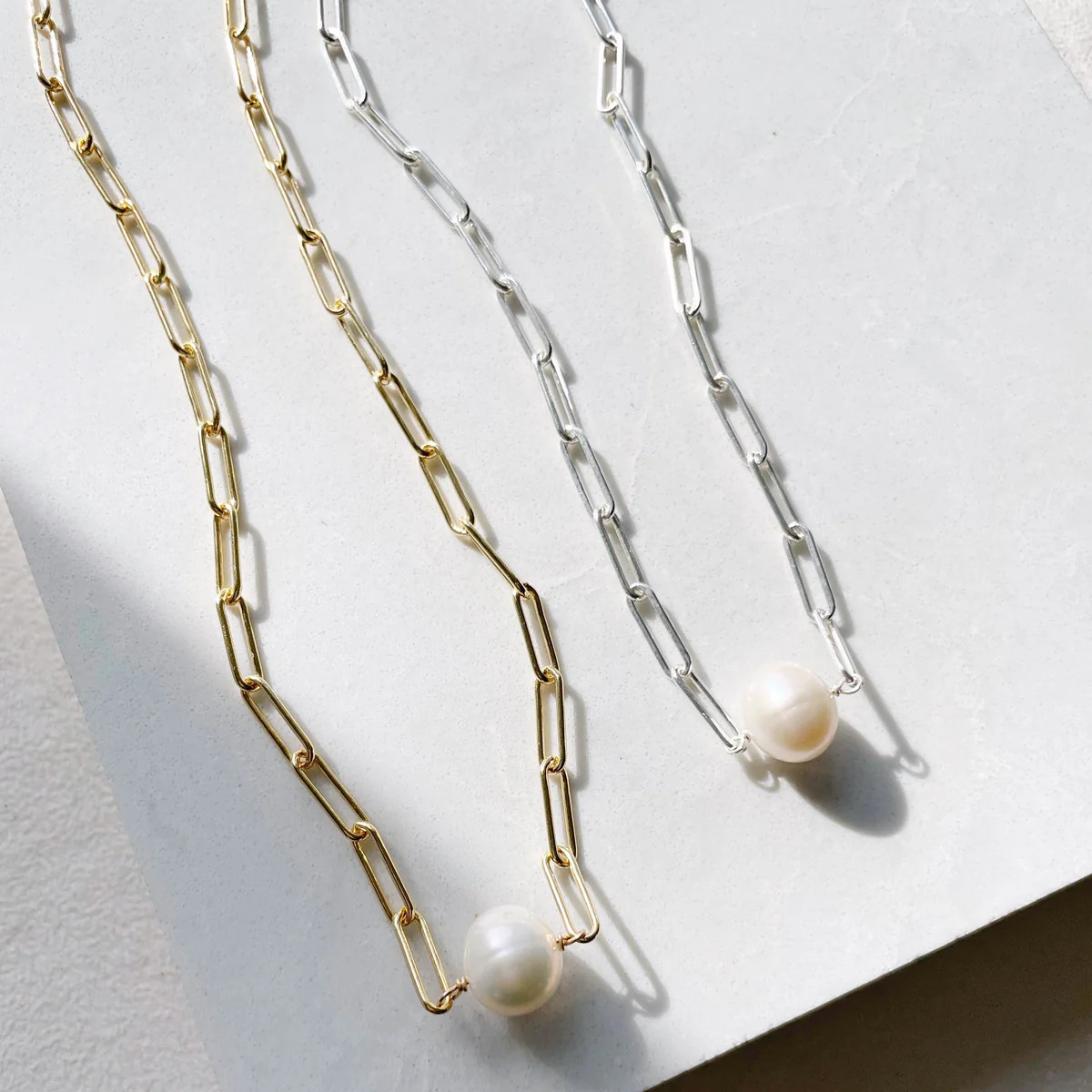 Large Station Pearl Necklace | Sarah Cornwell Jewelry
