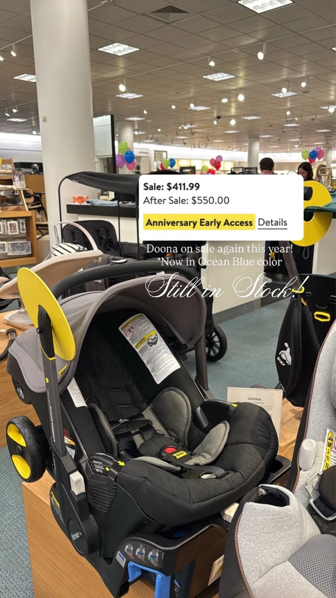 Nordstrom Anniversary Sale ✨ Doona car seat / stroller — back in stock! This is an old photo from last year, but it’s still on sale now in the Ocean Blue color. Such a game changer & will be using ours again with the next baby!

#LTKBaby #LTKBump #LTKSaleAlert