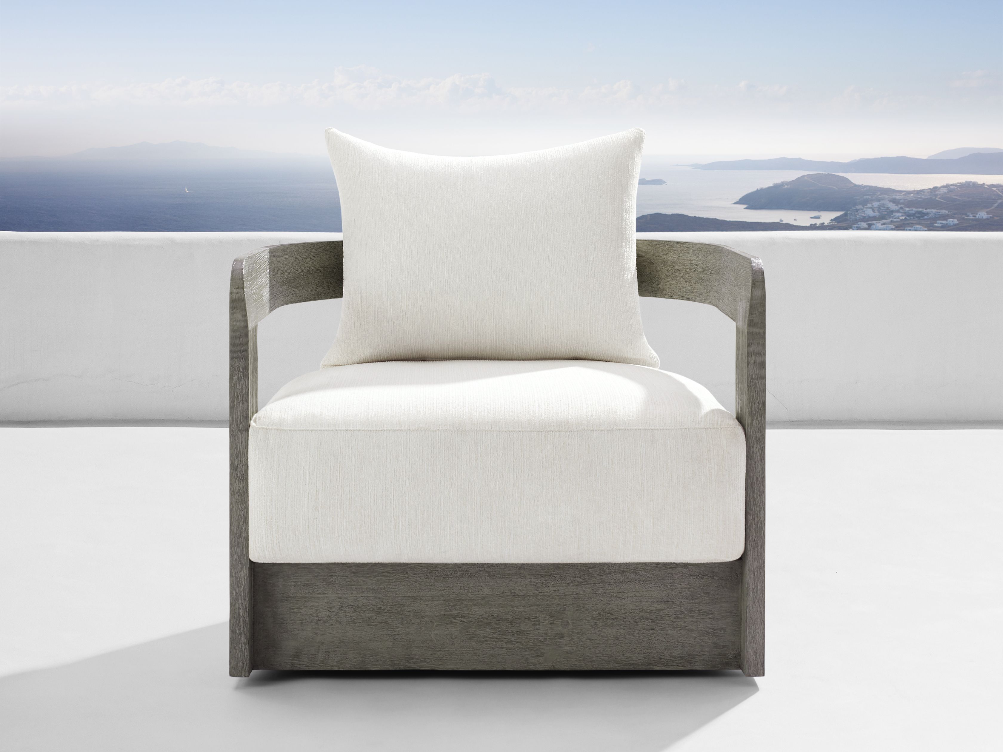 Milos Outdoor Swivel Chair | Arhaus