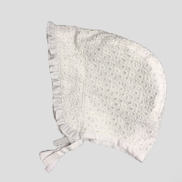 Baby Girl's Eyelet Bonnet - Cat & Jack™ White | Target