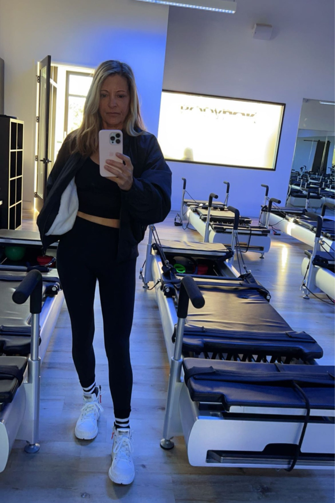 Last day for 30 percent off Alo Yoga. My favorites are this cozy faux fur lined bomber & the high waisted airlift leggings. 

#LTKGiftGuide #LTKCyberWeek #LTKfitness