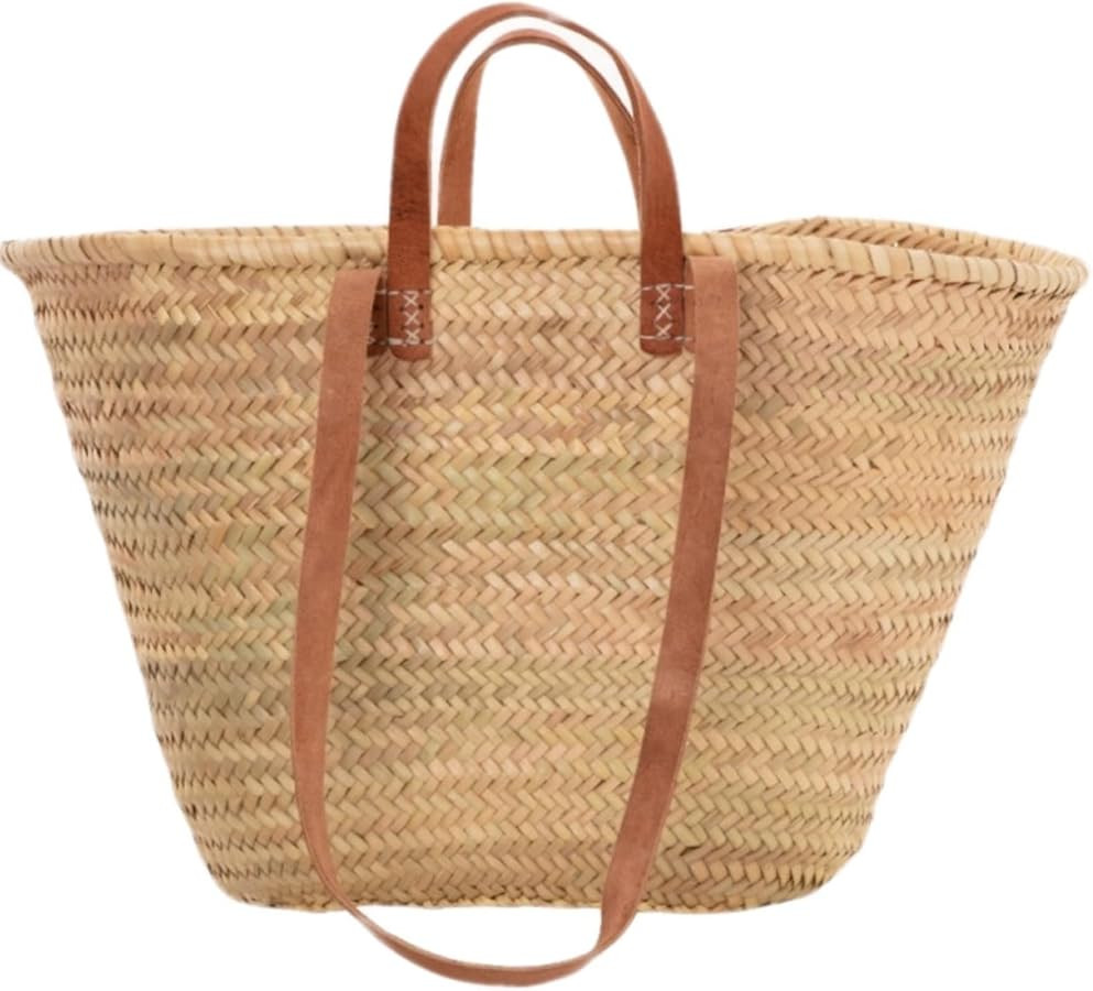Sasha Traditional French Market Basket with long & short leather handles | Amazon (UK)