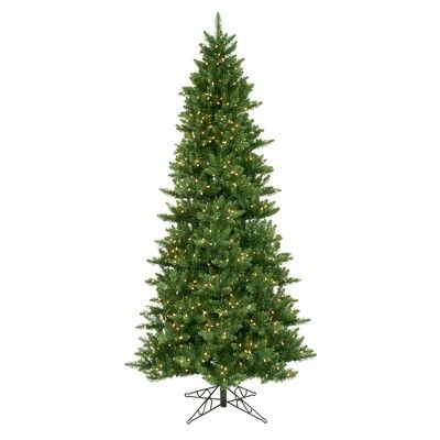 Vickerman Camdon Fir Slim Artificial Christmas Tree | Target