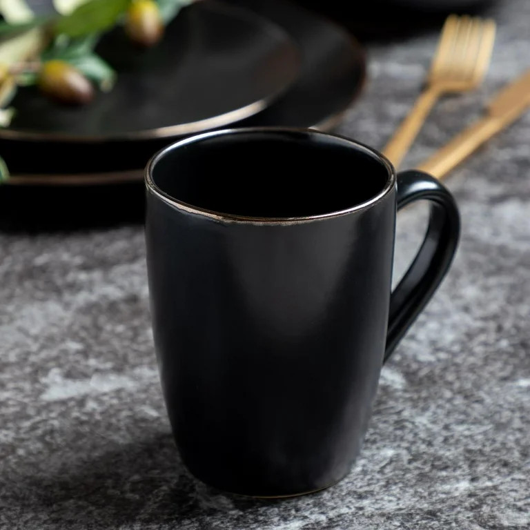 Thyme & Table DrinkwareBlack Onyx Stoneware 14oz Mug | Walmart (US)