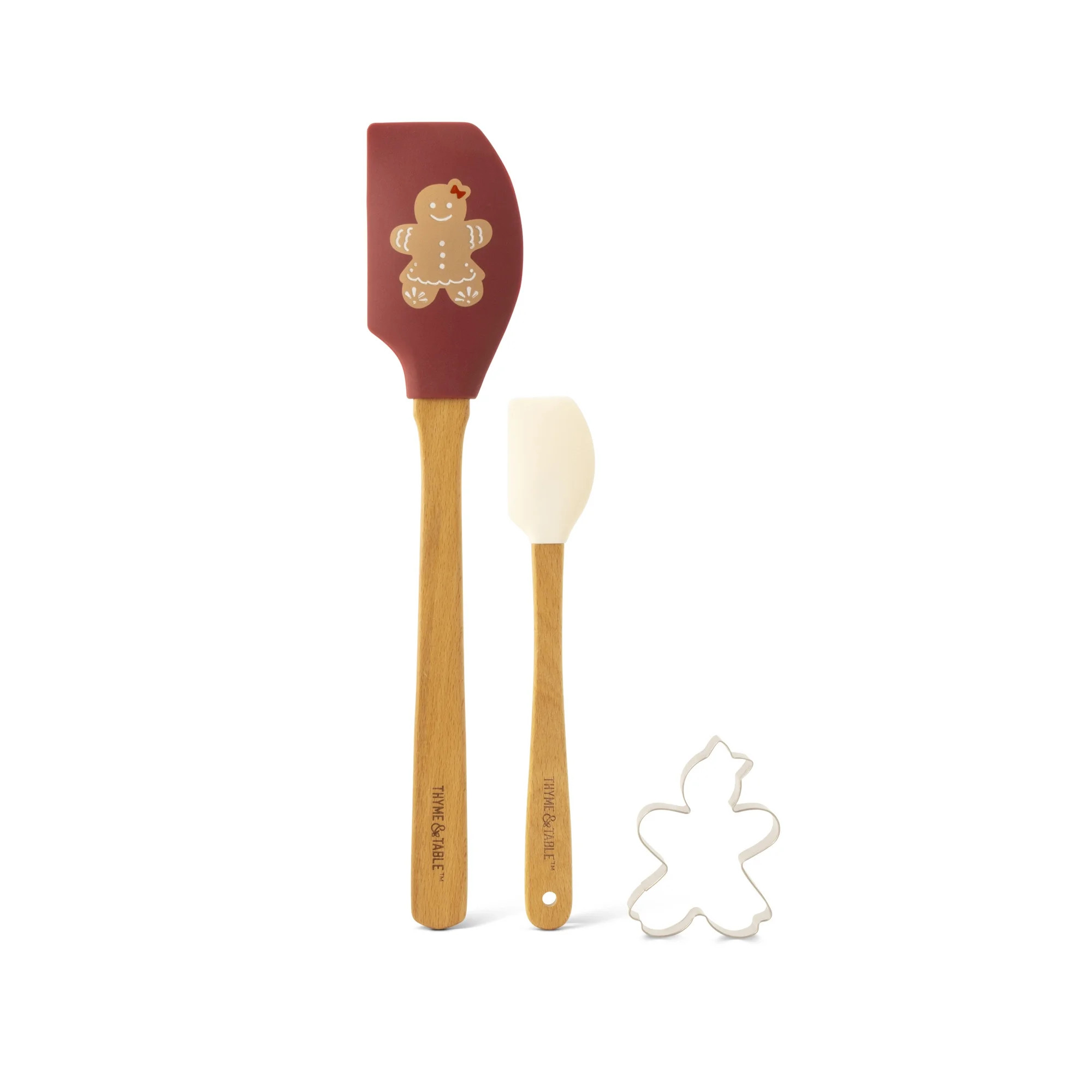 Thyme & Table 3-Piece Spatula & Cookie Cutter Set - Gingerbread Woman | Walmart (US)