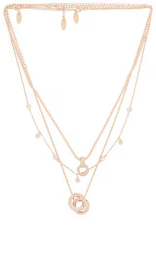 Layered Pendant Necklace in Gold | Revolve Clothing (Global)