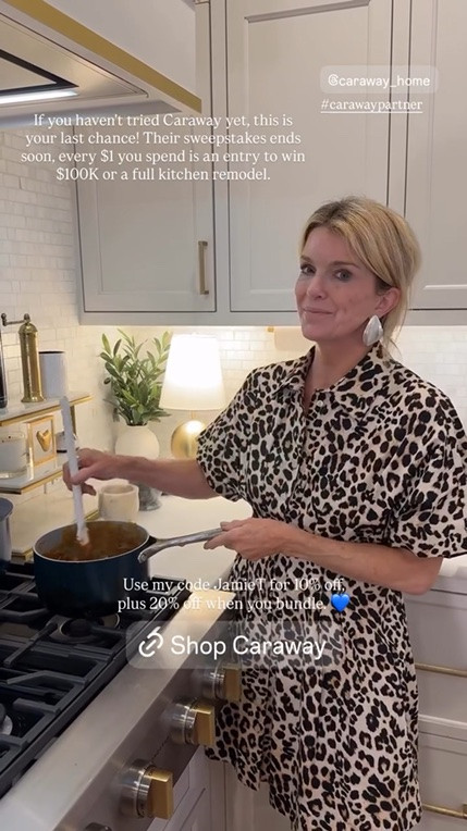 If you haven't tried Caraway yet, this is your last chance! Their sweepstakes ends soon, every $1 you spend is an entry to win $100K or a full kitchen remodel.  

Use my code JamieT for 10% off, 
plus 20% off when you bundle. 💙

#LTKfoodie #LTKOver40 #LTKSeasonal