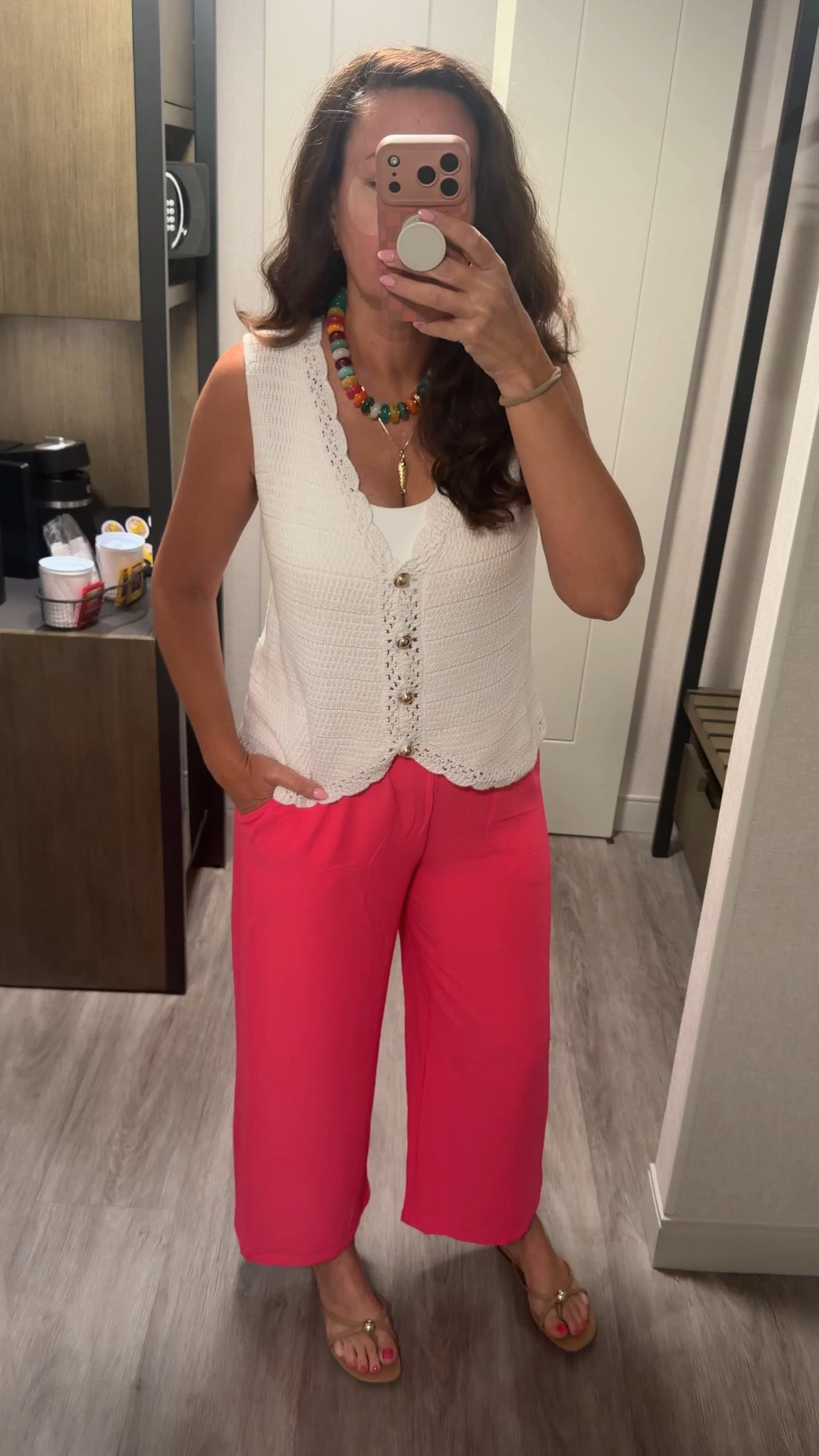 Medium in the Amazon pants! Small in this Amazon vest with the cutest details!
.

#LTKootd #LTKmomlife #LTKTravel