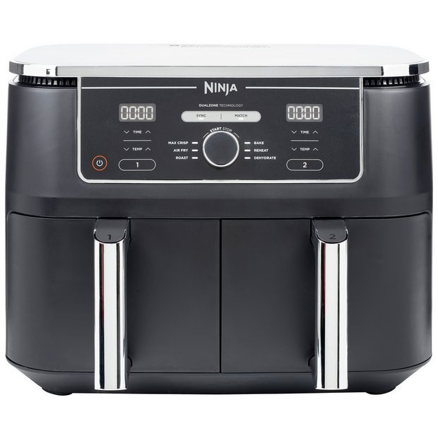 Buy Ninja Foodi MAX Dual Zone AF400UK 9.5L Air Fryer - Black | Air fryers and fryers | Argos | argos.co.uk
