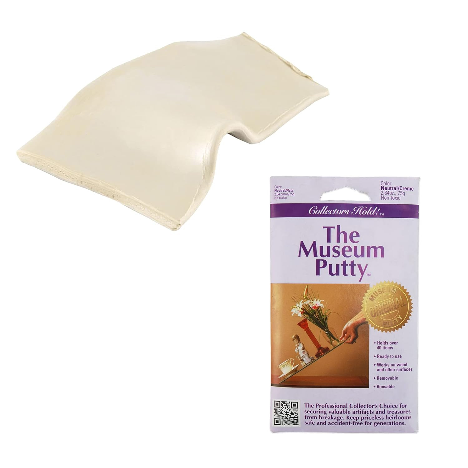 Quakehold! 99111 2.64-Ounce Museum Putty, Neutral/Crème , White | Amazon (US)
