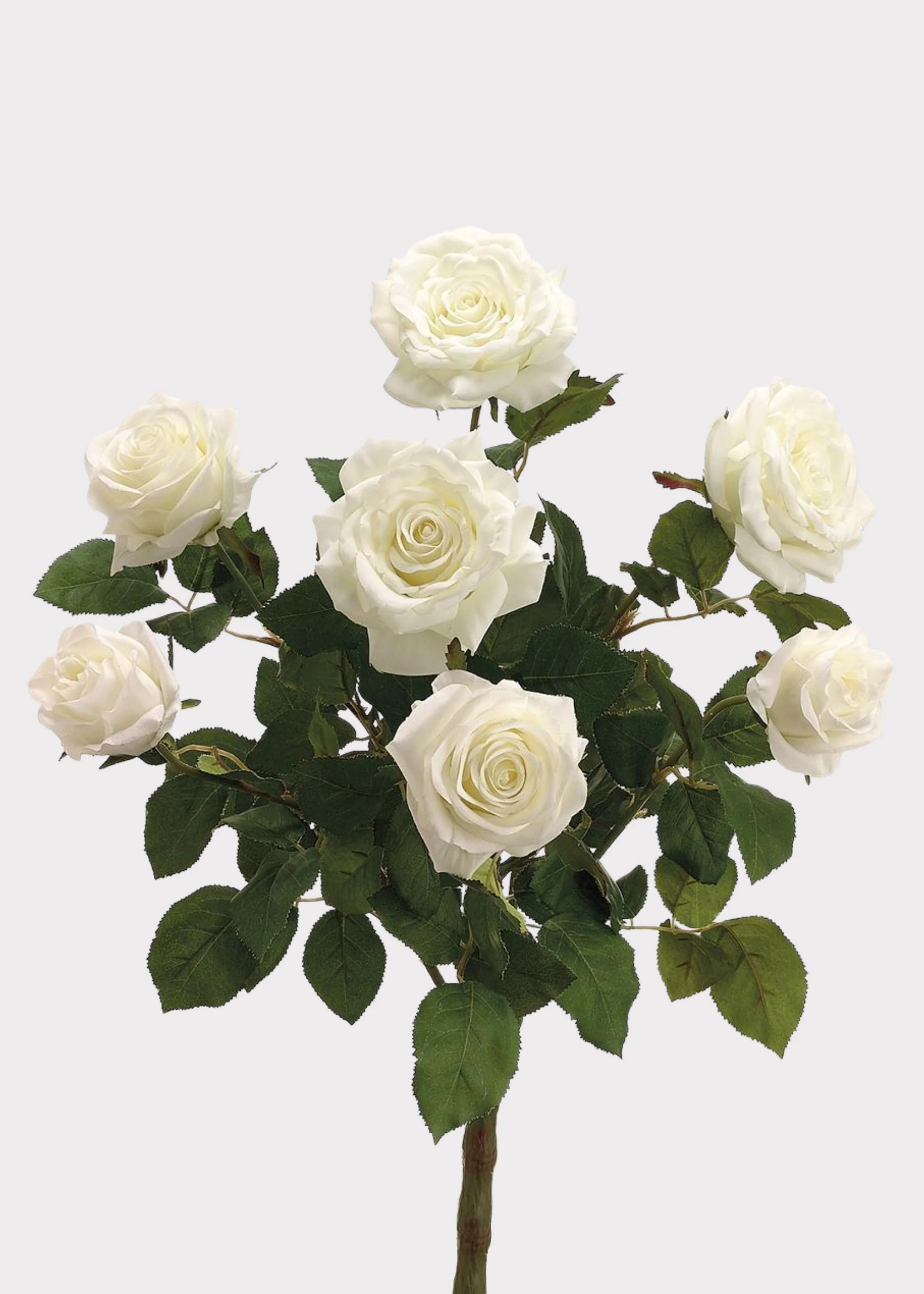 Cream Fake Confetti Rose Flower Bush - 21.5 | Afloral