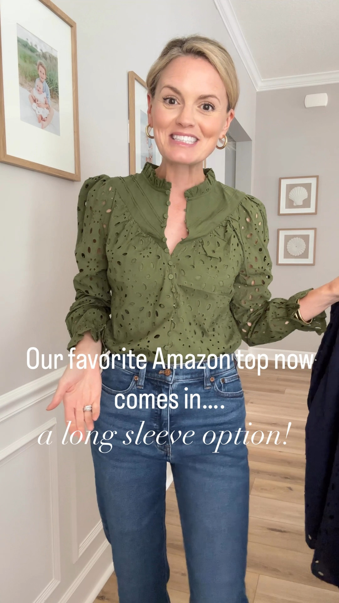Our favorite Amazon top now comes in a long sleeve option! I just might have to scoop this up in another color! This green is stunning and perfect for fall. I’m wearing the size small  

#LTKWorkwear #LTKFindsUnder50 #LTKStyleTip