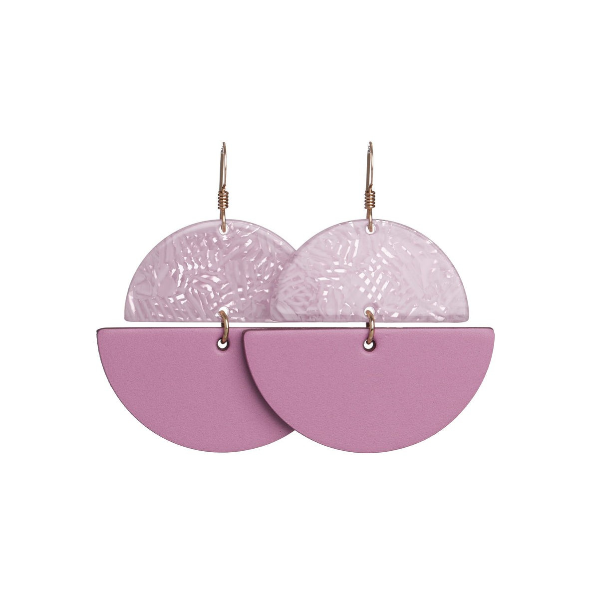 Orchid Lunas | Nickel and Suede