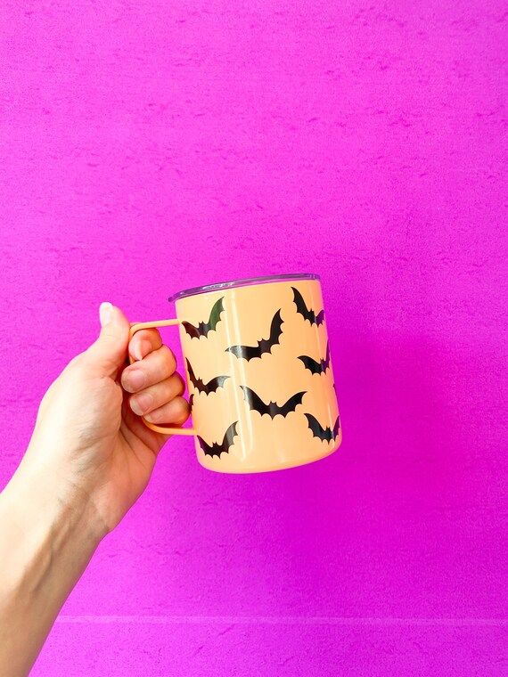 Bat Mug Halloween Mug Halloween Coffee Cup Bat Cup - Etsy | Etsy (US)