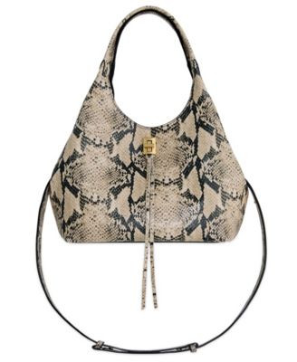 Rebecca Minkoff Darren Carrysome Leather Small Satchel Handbag - Snake | Macy's
