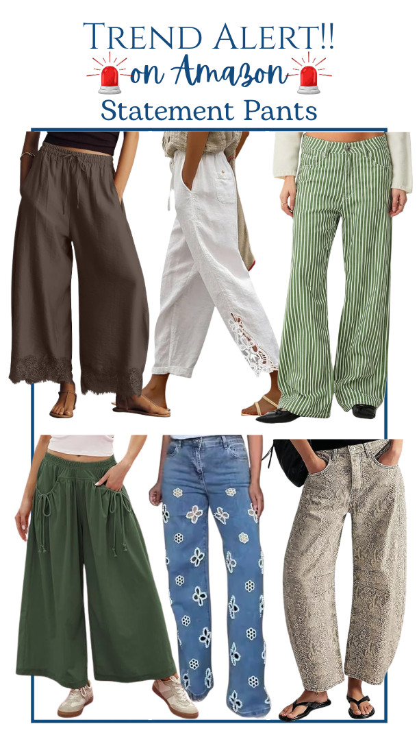 Trend Alert! Make a statement in these fun pants now trending on Amazon! 

 #LTKootd #LTKSaleAlert