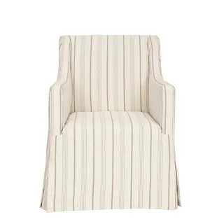 Safavieh Cottage Slipcover Beige Living Room Chair - 25.6" x 26.4" x 35.6" | Bed Bath & Beyond