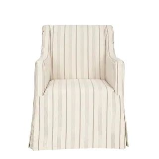 Safavieh Cottage Slipcover Beige Living Room Chair - 25.6" x 26.4" x 35.6" | Bed Bath & Beyond