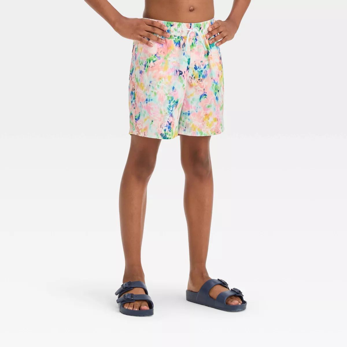 Boys' Grounded Tie-Dye Swim Shorts - Cat & Jack™ | Target