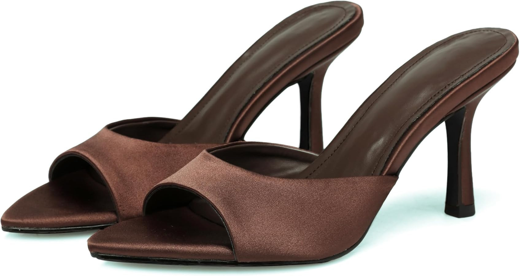 Sandalias mule de tacón alto para mujer, sin cordones, puntera abierta y puntiaguda, elegantes, ... | Amazon (US)