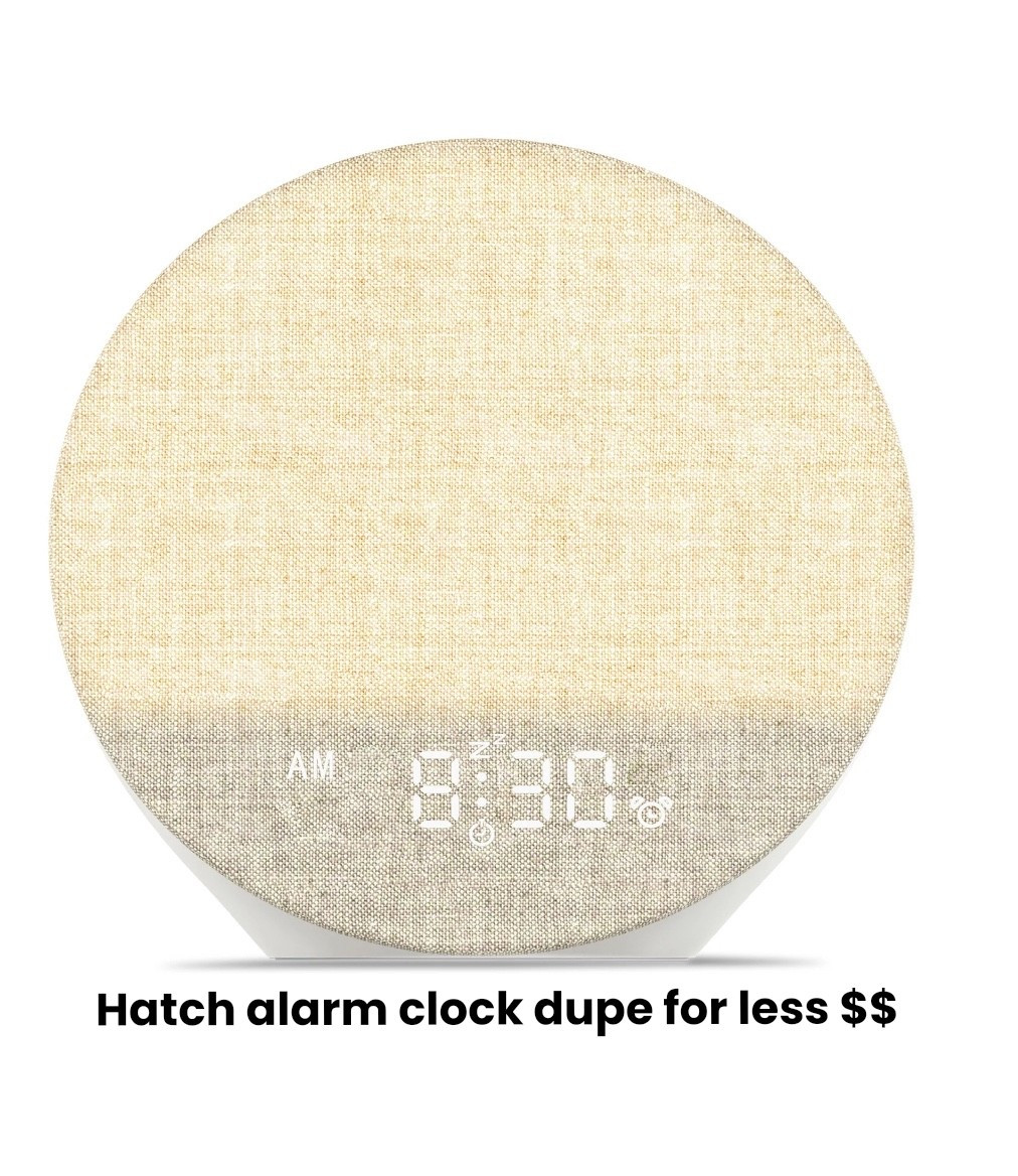 Hatch alarm clock dupe for less. Has the same functions! 

#LTKHoliday #LTKHome #LTKGiftGuide