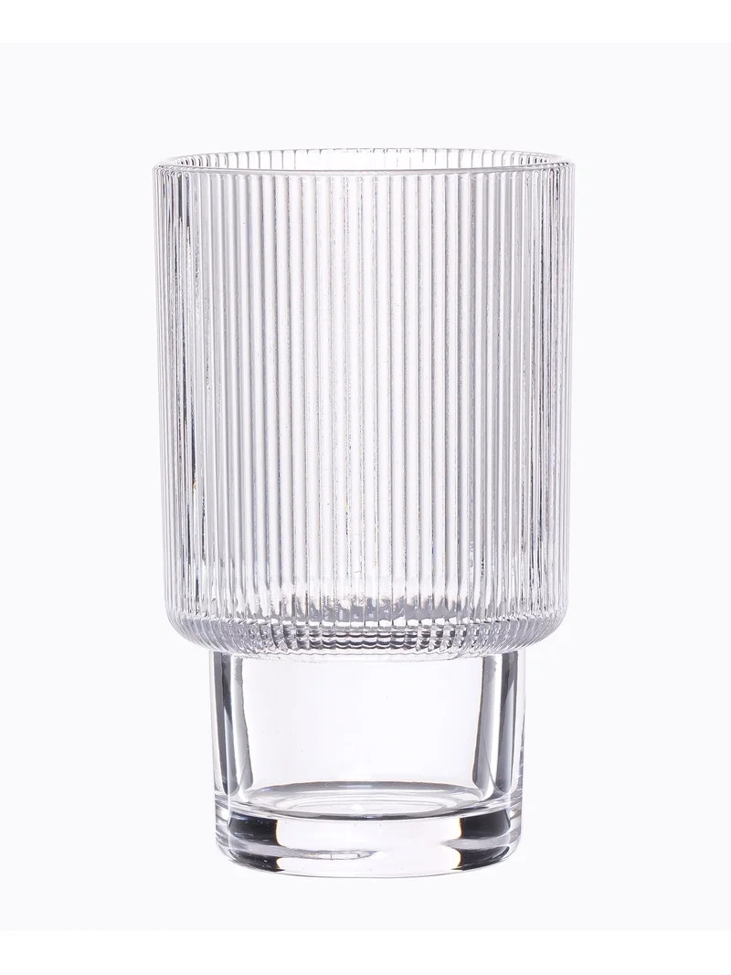 Better Homes & Gardens 13.5 oz Clear Ribbed Stacking Highball Glass | Walmart (US)