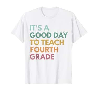 Back To School It's A Good Day To Teach Fourth Grade Teacher T-Shirt | Amazon (US)