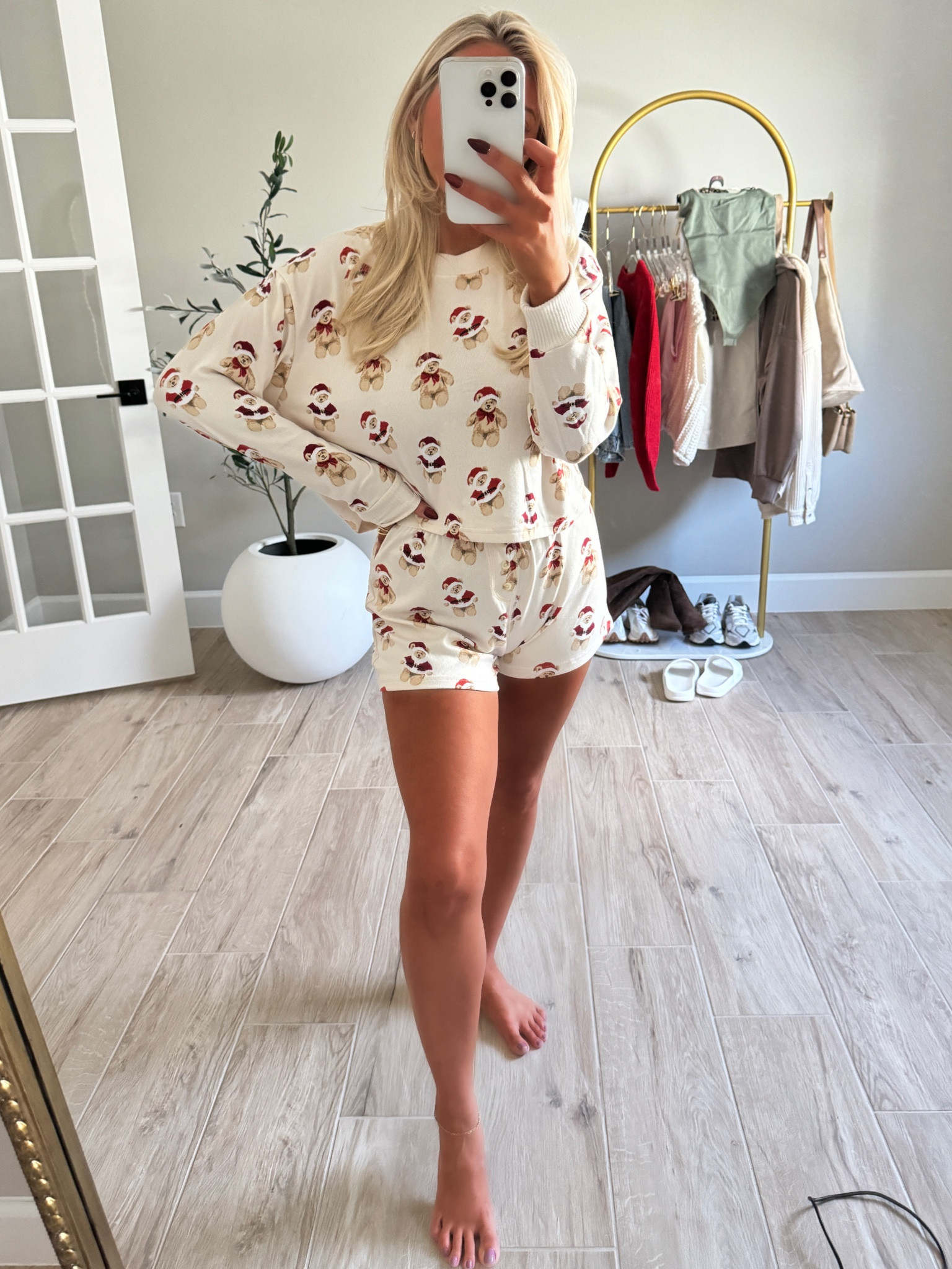 Cutest Christmas Jammie’s!!! I did a size XS and got sav an xxs and she’s usually a 14 in clothes so we can match these are soooo soft like I can’t explain 🧸🎅🏼🤩 Christmas pajamas holiday pajamas 

#LTKFindsUnder50 #LTKStyleTip