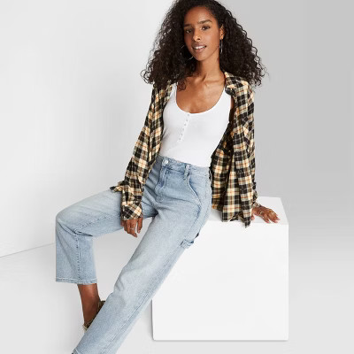 Women's Snap Placket Bodysuit - Wild Fable™ | Target