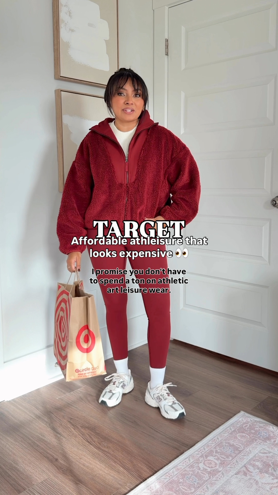 Affordable athleisure that looks expensive 👀
For reference: I’m 5’0, 32b bra size, and 2/26 in bottoms, pear shaped. 
*Everything I share is unaltered! TTS means true to size.

Maroon burgundy sherpa jacket size xs TTS
Ivory sweater size xs TTS
Maroon burgundy leggings size small TTS
Sneakers size 6.5 TTS 

Maroon burgundy puffer vest size xs TTS
Ivory sweater size xs TTS
Maroon burgundy sherpa jacket size xs TTS
Maroon burgundy leggings size small TTS
Sneakers size 6.5 TTS 


Tan taupe vest size xs TTS
Ivory sweater size xs TTS
Brown burgundy leggings size small TTS
Sneakers size 6.5 TTS 

Beige zip up jacket size xs TTS
Ivory sweater size xs TTS
Brown burgundy leggings size small TTS
Sneakers size 6.5 TTS 

Dark green zip up jacket size xs TTS
Ivory sweater size xs TTS
Dark green leggings size small TTS
Sneakers size 6.5 TTS 

target fall activewear
cozy fall outfits
fall workout clothes
athletic fall outfits women
everyday fall athleisure looks
fall errands outfit ideas
casual fall outfits 2025
Petite/Comfort Keywords
petite athleisure outfits
petite fall activewear
soft matching sets
petite joggers fall
cozy petite outfits
Target fall new arrivals
affordable fall activewear
best Target fall finds
Target outfit ideas 2025
Rachel Miranda Blog
Honeysweetpetite
Honey Sweet Petite




#LTKFindsUnder50 #LTKPetite #LTKActive