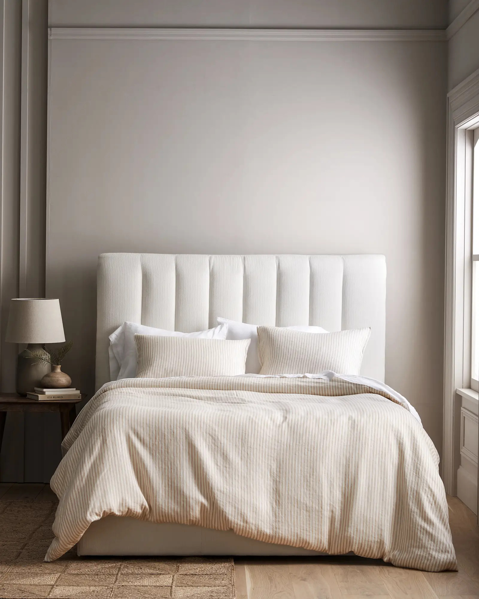 European Linen Stripe Duvet Cover Set | Quince