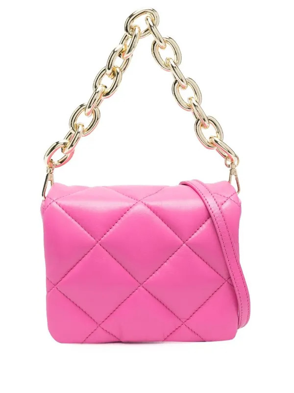 Gesteppte Schultertasche mit Kettendetail | Farfetch Global