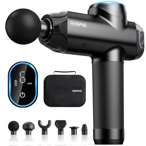 RENPHO Active Power Massage Gun Deep Tissue with 12mm Amplitude, Mothers Day Gifts FSA Eligible Percussion Muscle Massager, Portable Electric Handheld Massage Gun with LED Touch Display HSA | Amazon (US)