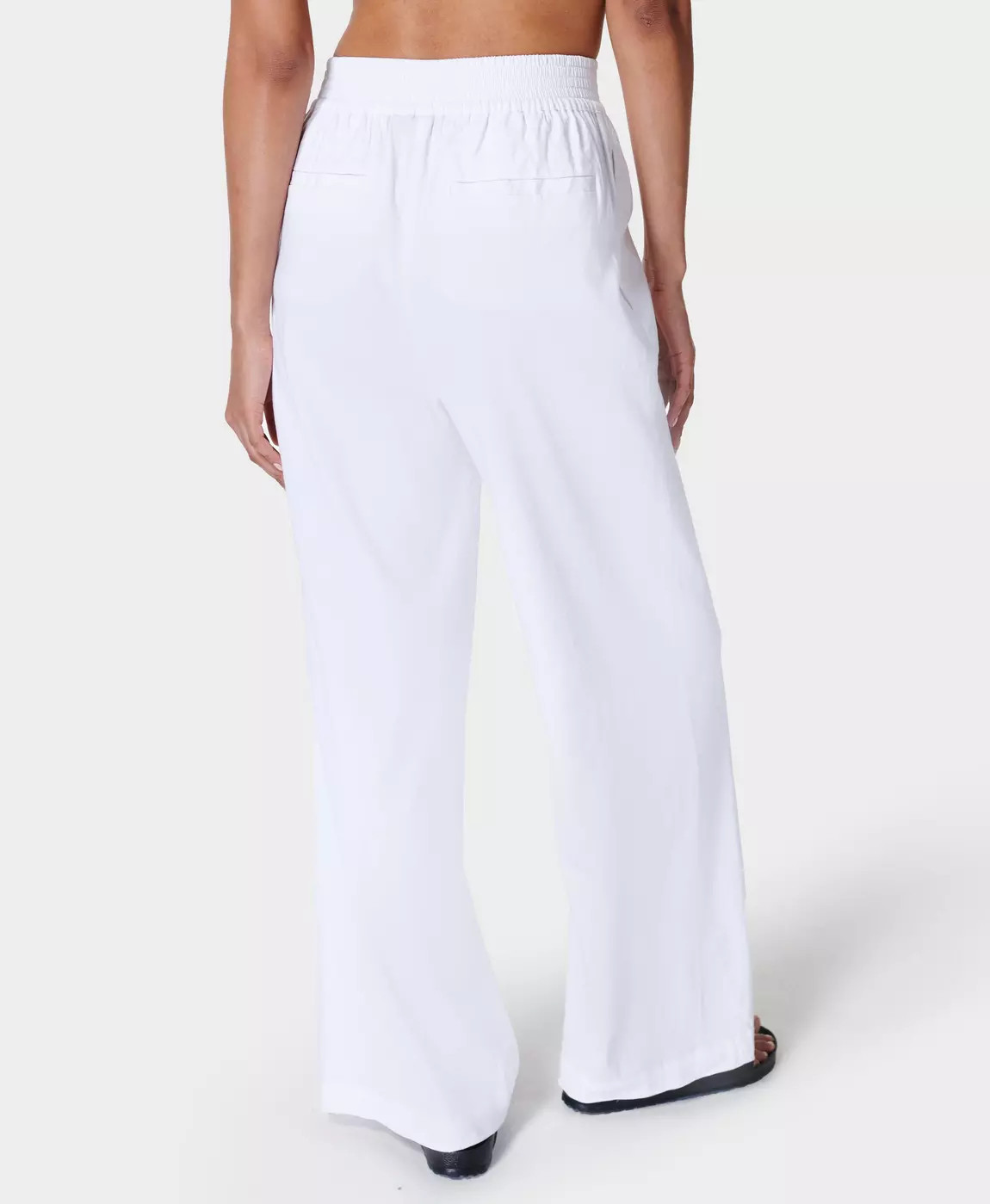 Summer Stretch Linen Wide Leg Trouser | Sweaty Betty UK