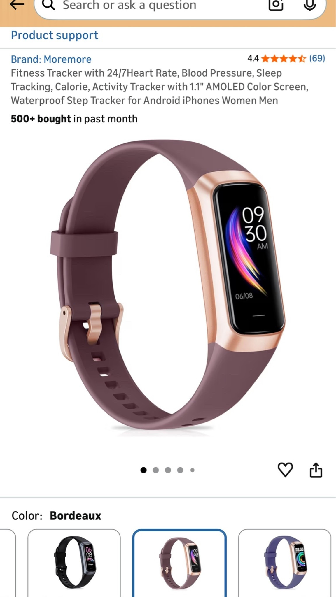 Waterproof Step tracker, sleep tracker, calorie tracker, heart rate tracker

#LTKActive #LTKfitnessgoals #LTKMothersDay